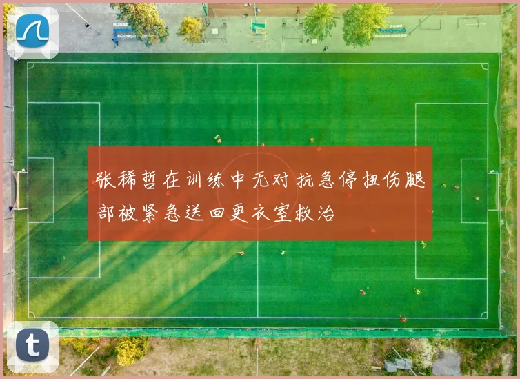 张稀哲在训练中无对抗急停扭伤腿部被紧急送回更衣室救治